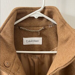 Calvin Klein Camel Wool Coat
